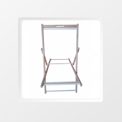 Rama leżaka bez podłokietników z nacięciem